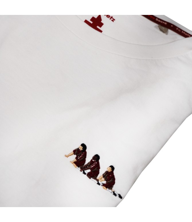 T-shirt Blanc Chenille 90 ans