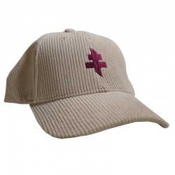 Casquette velours Beige