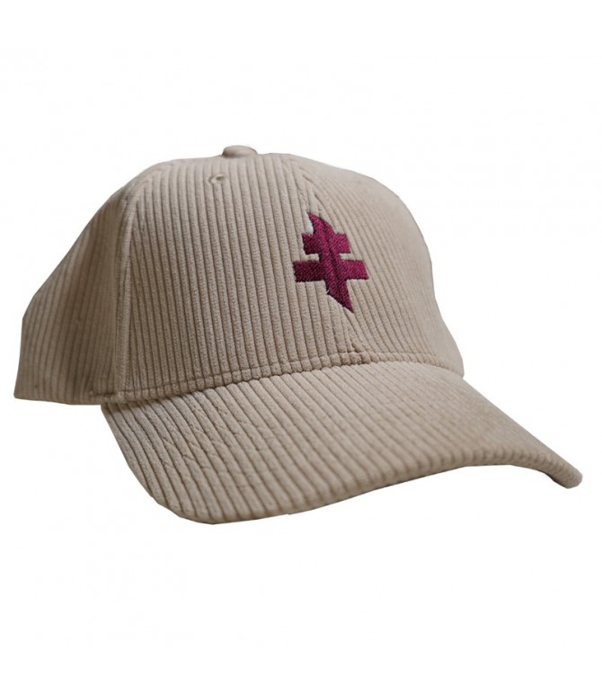 Casquette velours Beige