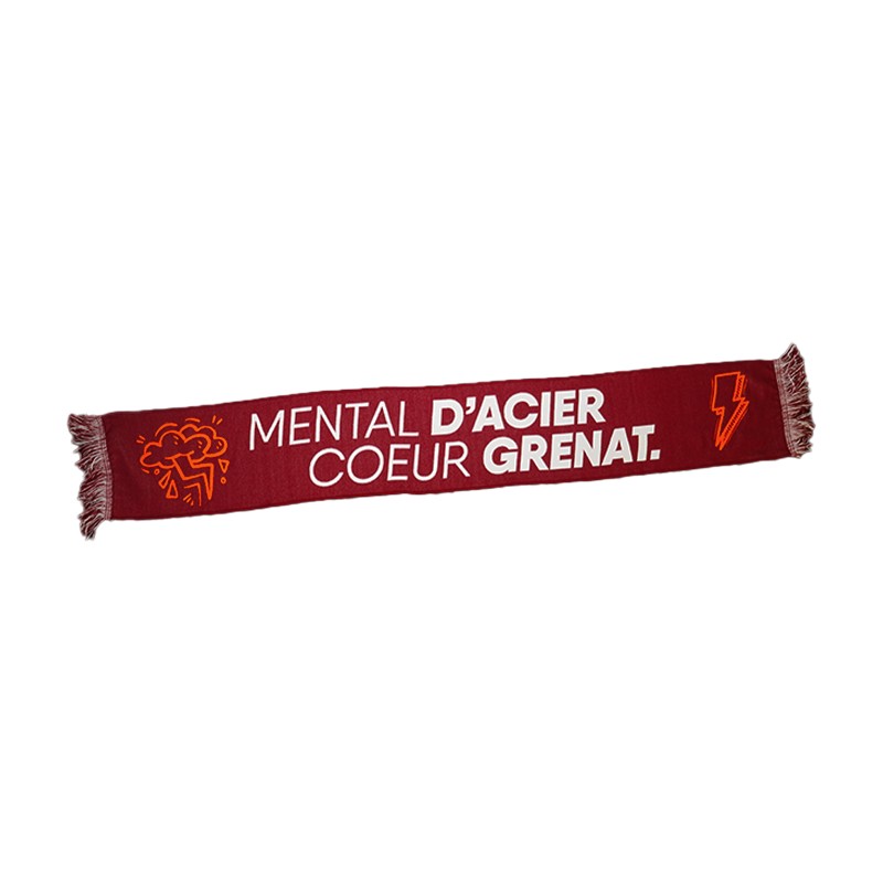 Echarpe "Mental d'acier, cœur grenat" 25-26