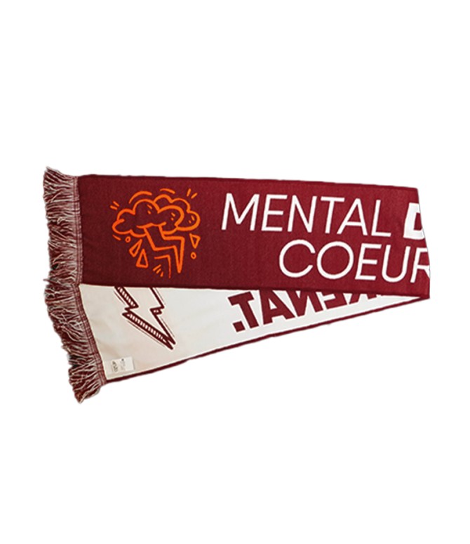 Echarpe "Mental d'acier, cœur grenat" 25-26
