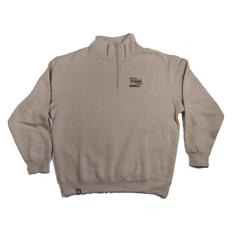 Sweat "Mental d'acier,coeur grenat"