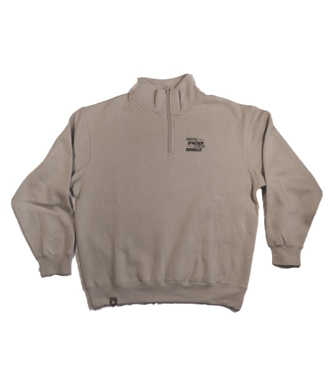 Sweat "Mental d'acier,coeur grenat"