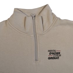 Sweat "Mental d'acier,coeur grenat"