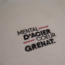 Sweat "Mental d'acier,coeur grenat"
