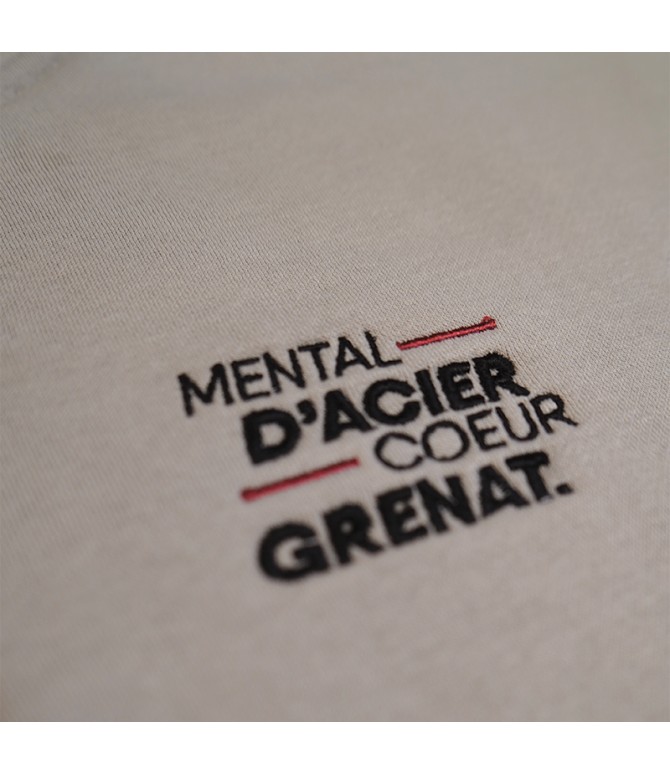Sweat "Mental d'acier,coeur grenat"