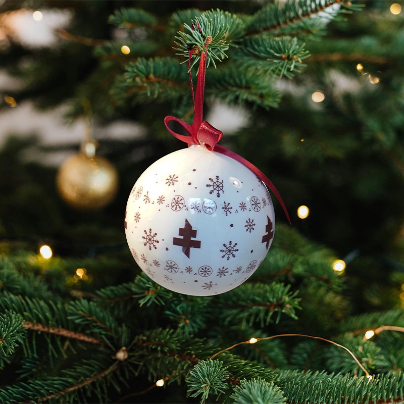 Boule de NOEL blanche