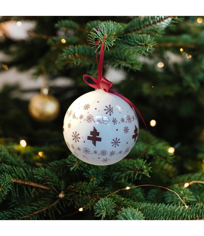 Boule de NOEL blanche